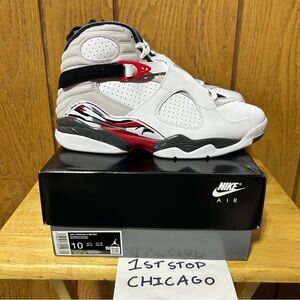 Nike Air Jordan 8 Retro Bugs Bunny 2025 White True Red 305381-100 Mens 10 NEW